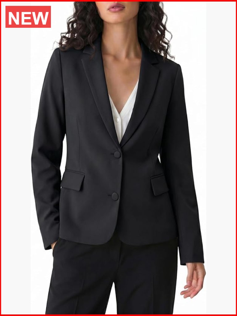 Long Sleeve Notch Lapel Blazer With Pockets